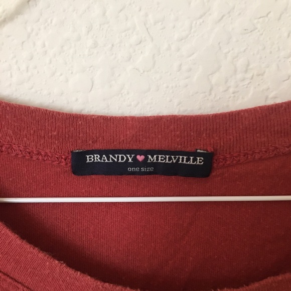 Brandy Melville Red Alien Patch Top- worn once - Picture 5 of 6